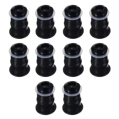 Windscreen Bolt M5x16mm Screws Set for M5 Rubber Nuts Anodized Aluminum