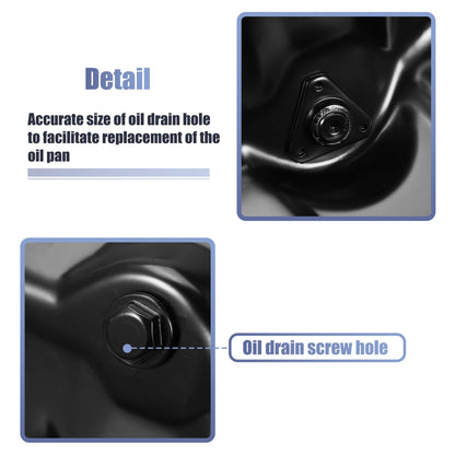 Engine Oil Pan No. 5047566AA for Dodge Dart (2012–2014), Jeep Cherokee (2014)