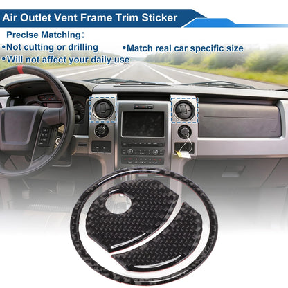 Air Condition Outlet Vent Trim Cover for Ford F150 (2015–2023) Black
