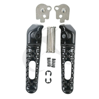 Driver & Passenger Footrests Pegs for Honda CBR1000RR (2008-2016) Black