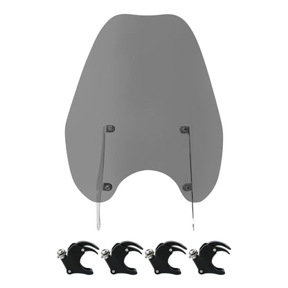 49mm Smoke Windshield Clamps for Harley Breakout, Fat Bob, Low Rider (2018-2024)