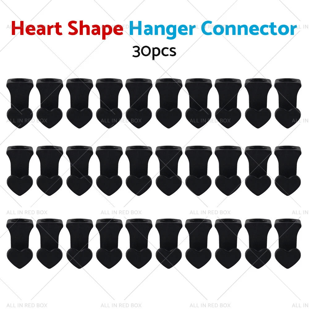 30PCS Closet Organizer Clothes Hanger Connector Hook Space Saving