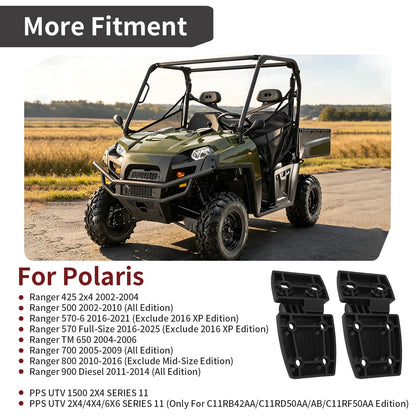 2X Hood Hinge for Polaris Ranger 425 500 700 800 900 TM 650 (2002–2025)