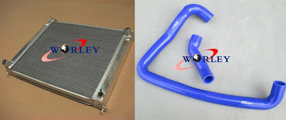 3 Row Aluminum Radiator & Black Hose for Nissan Fairlady 300ZX (1989–1996)
