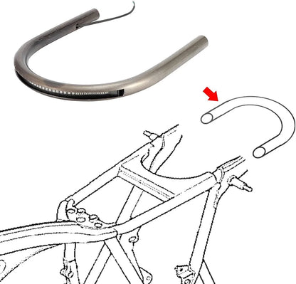 Flat Tail Cafe Racer Rear Seat Frame Loop for Yamaha XS 750