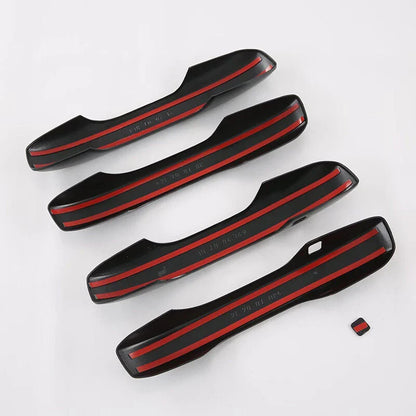 4PCS Carbon Fiber Out Side Door Handle Cover Trim for Honda CR-V (2023–2024)