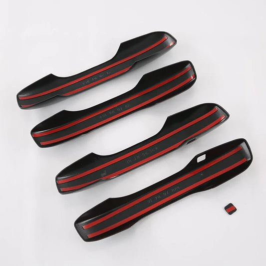 4PCS Carbon Fiber Out Side Door Handle Cover Trim for Honda CR-V (2023–2024)