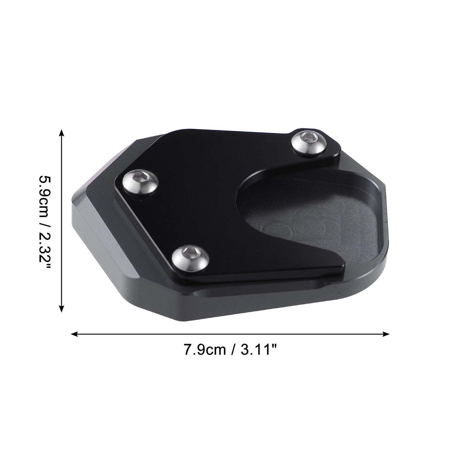 Set of 1 Aluminum Alloy Kickstand Plate Pad for Honda CB125R (2018–2023)