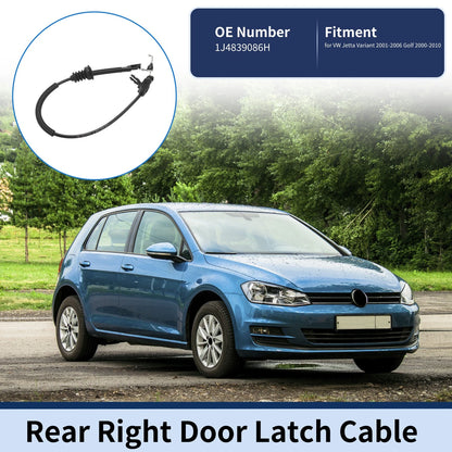 Door Latch Cable No.1J4839086H for VW Jetta Variant (2001–2006) Rear Right