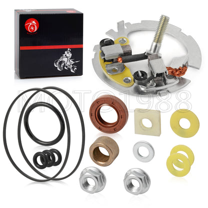 Starter Brush Holder Repair Kit for Honda Rancher TRX250 350 400 450 500 (2000–2023)