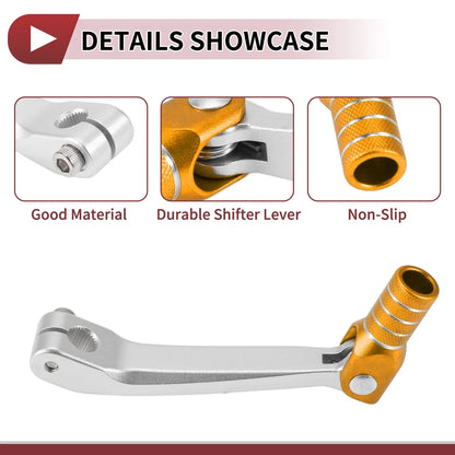 Shifter Lever for Honda CRF150F 2003-2017 - Silver & Gold Tone (2003-2017)