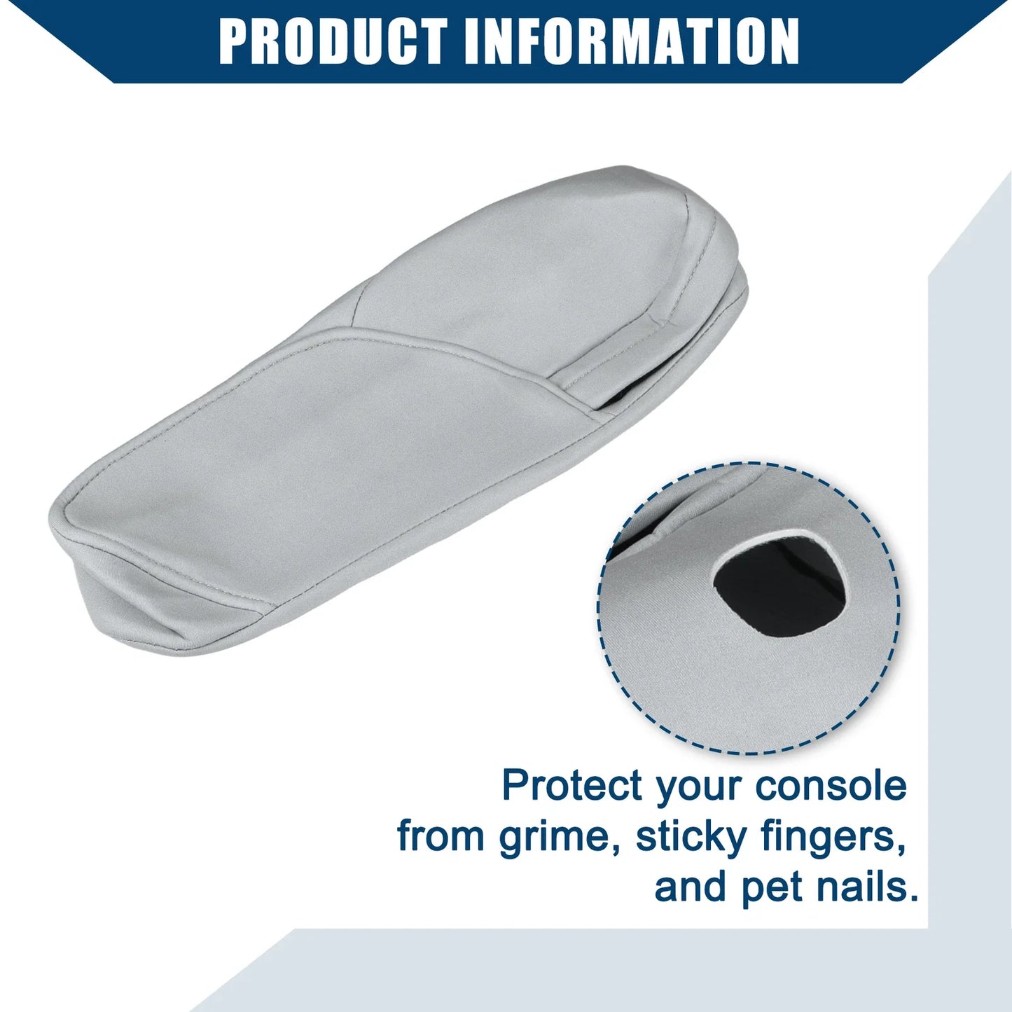 Center Console Armrest Cover for Honda CR-V (2017-2023) - Neoprene Gray
