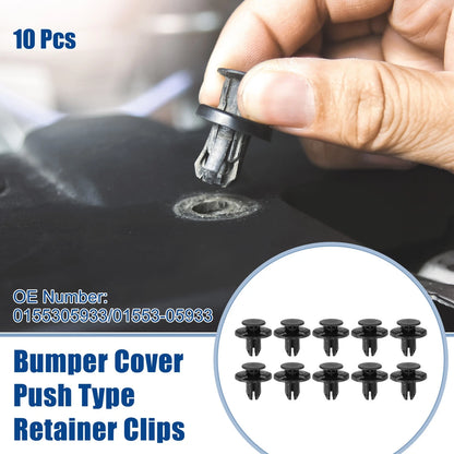 10 Pcs Bumper Cover Push Type Retainer Clips for Infiniti EX35 (2008–2013) No. 0155305933