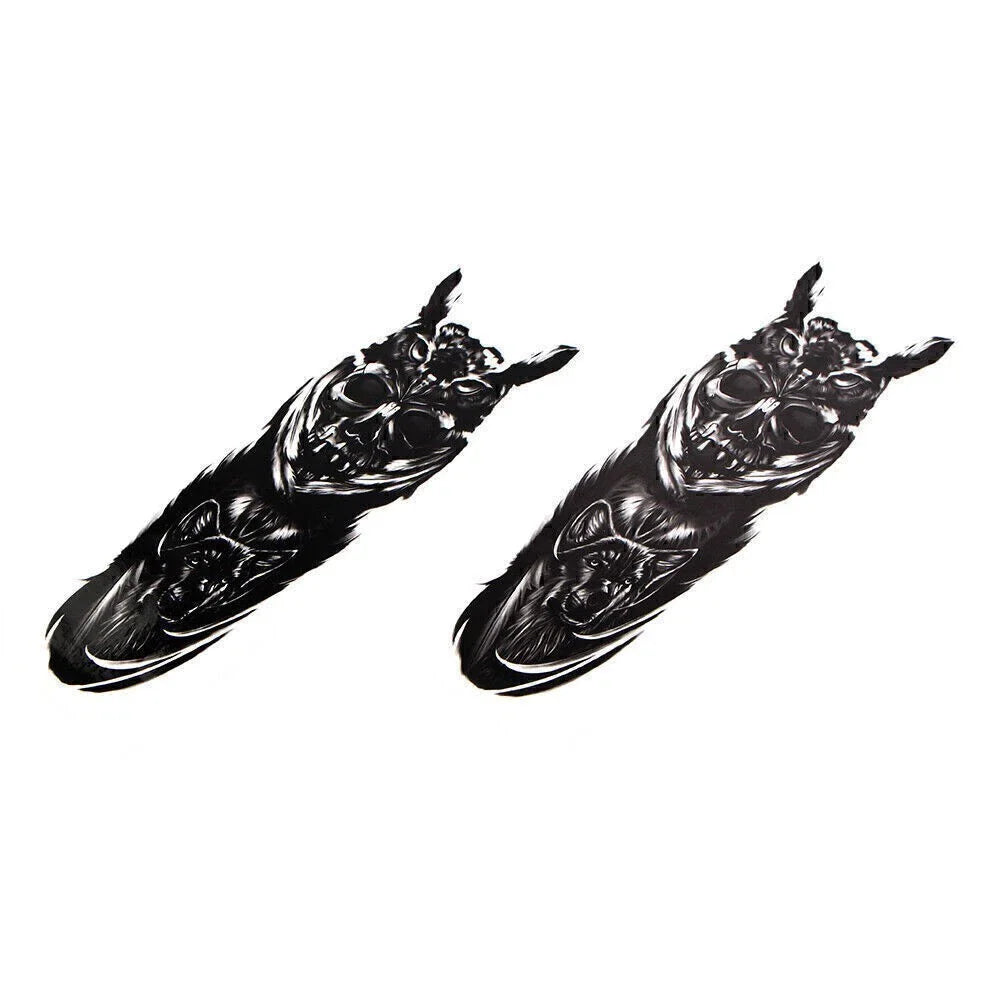 Custom Skull Decal Medallion Stickers for Harley & Yamaha
