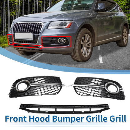 Set of 1 Front Lower Bumper Grille for Audi Q5 (2017) No.8R0807681S Black