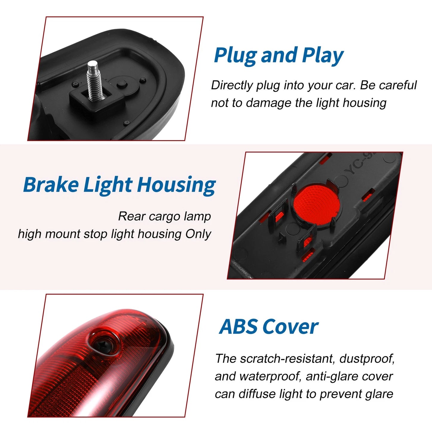 Red LED Third Brake Light for Citroen Jumper (244) (2002–2006) No.735318908