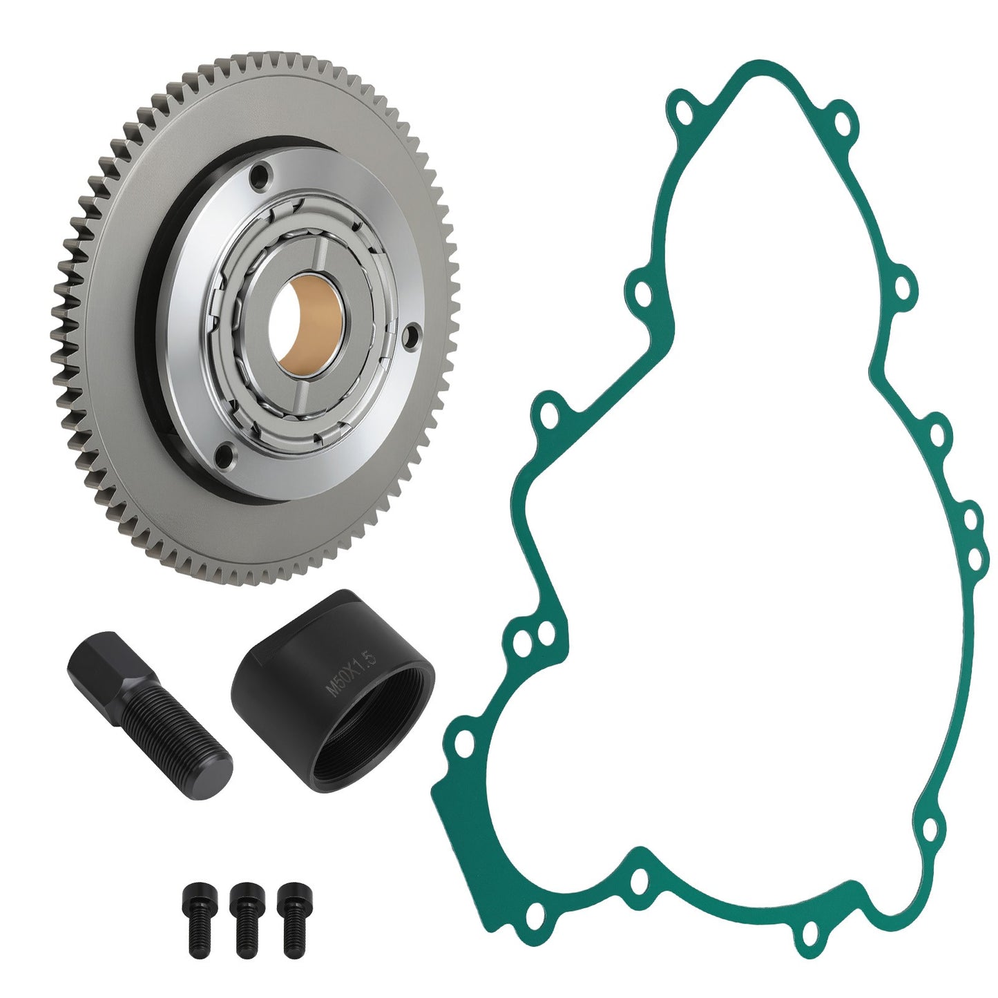 One Way Starter Clutch Idler Gear Kit for Polaris Ranger Crew XP 1000 (2017–2018)