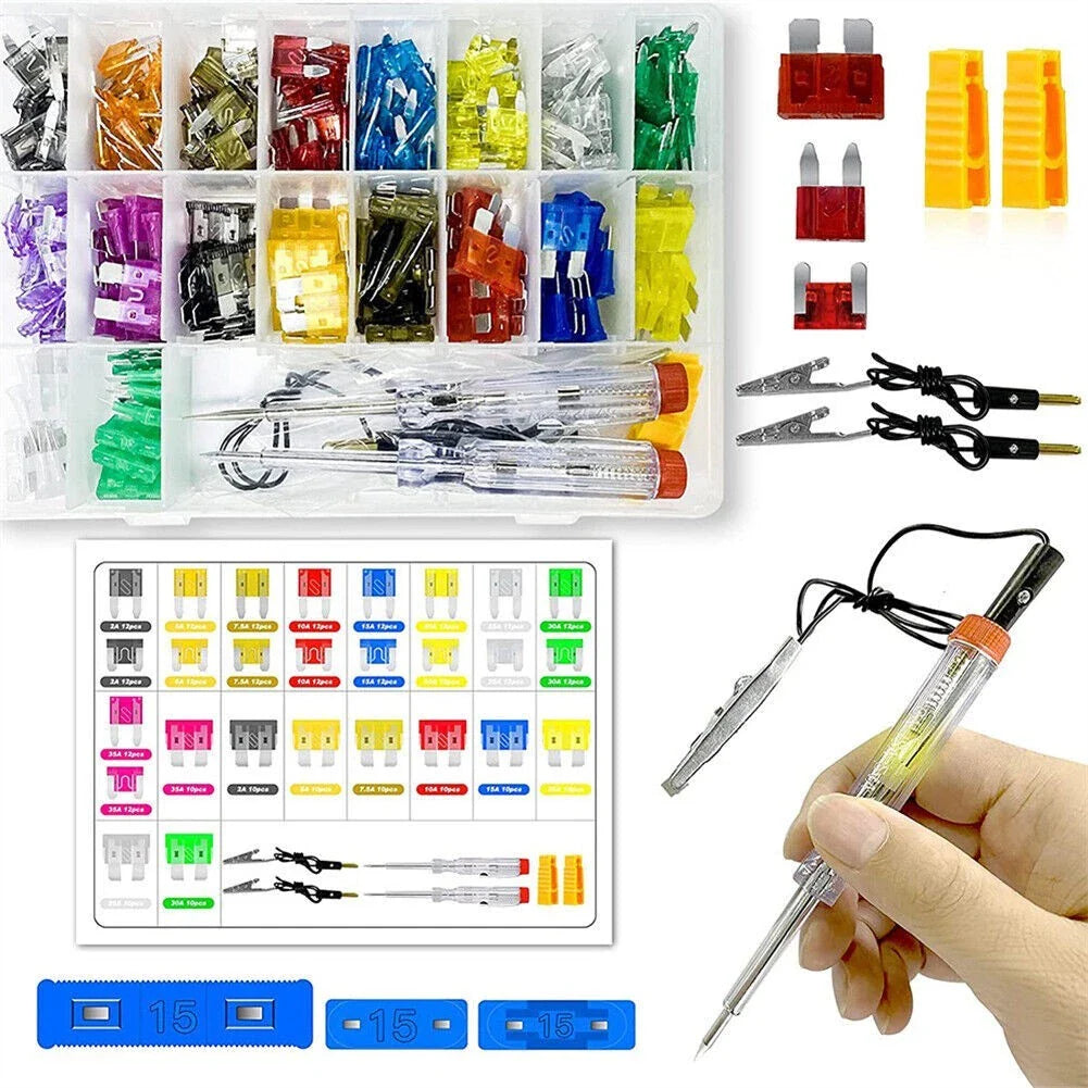 Fuses 306Pcs for Car Fuses Kit with Puller & Tester