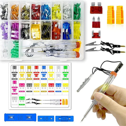 Fuses 306Pcs for Car Fuses Kit with Puller & Tester