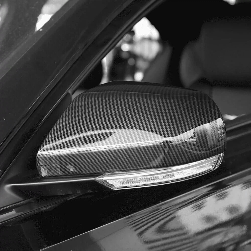 ABS Carbon Fiber Rearview Side Mirror Cover Trim for Cadillac CT4 (2020–2023)