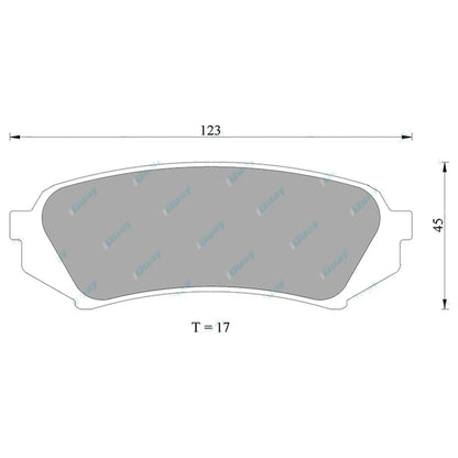 Rear Disc Brake Pads for Landcruiser HDJ100 4X4 1HD-FTE Diesel 100 Series 00~07
