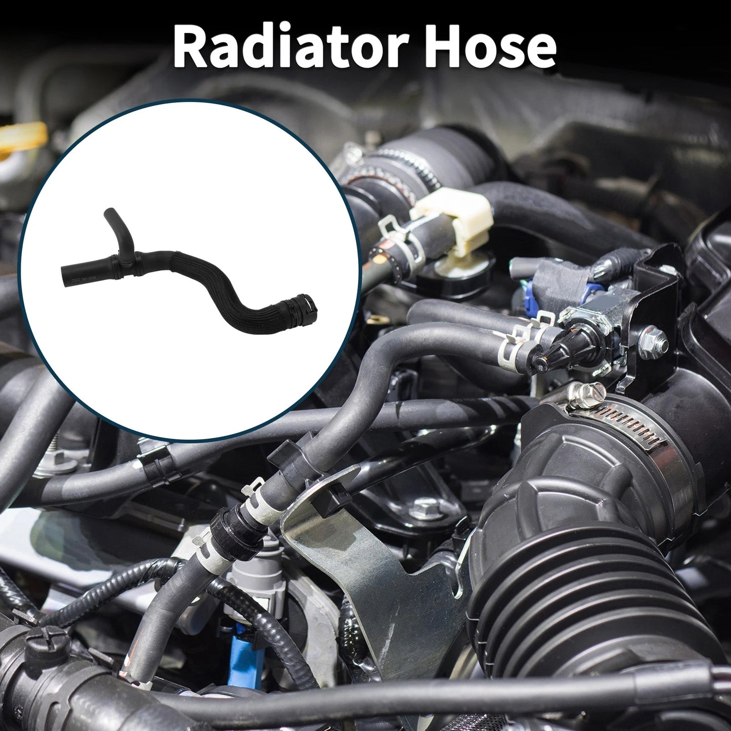 Radiator Hose for Jeep Renegade 1.3L 2.4L (2015–2021) No. 68246567AA Rubber