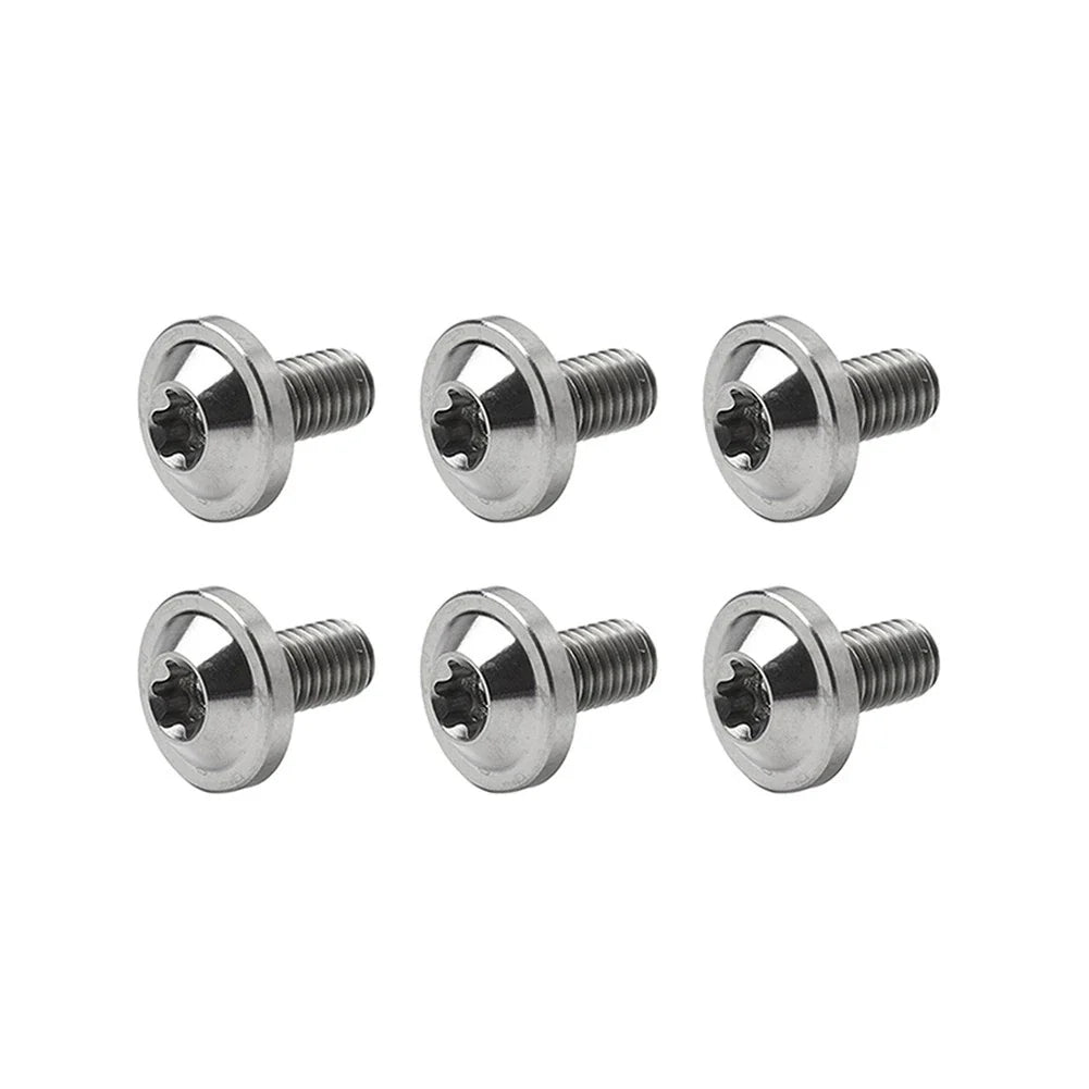 6pcs M6x30mm Titanium Alloy Torx Head Bolts for Bike Motorcycle