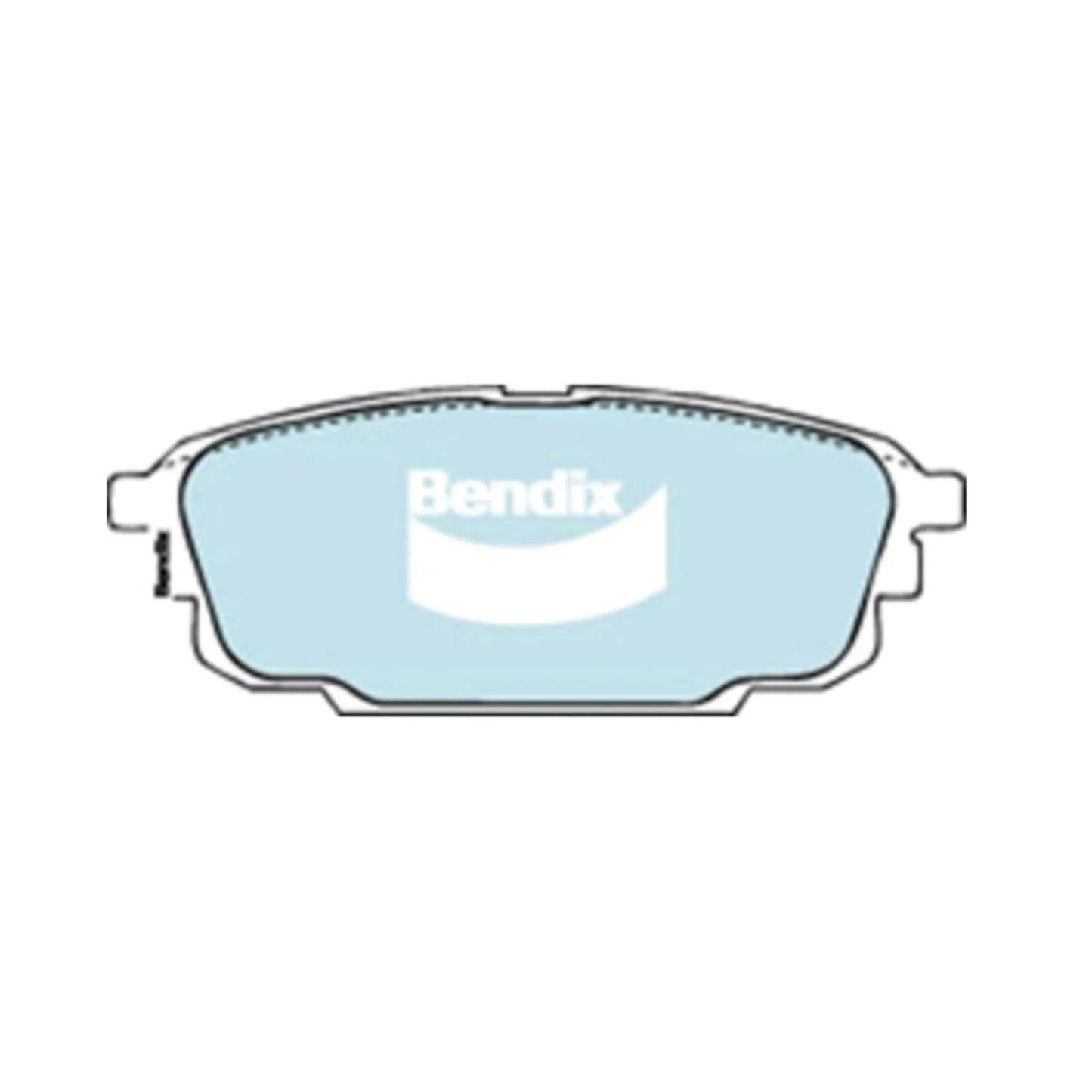 Set of 4 Bendix Rear Disc Brake Pads for Mazda 323 (1998–2003)