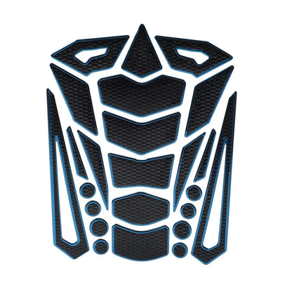 Blue Motorcycle Oil Fuel Tank Pad Cover Guard Protector Decal Sticker