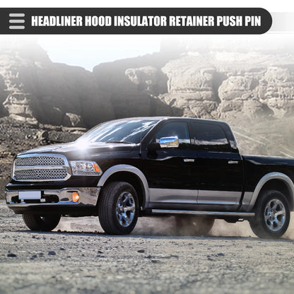 50 Pcs Headliner Hood Insulator Retainer Push Pin Clip for Dodge (No. 6504135)