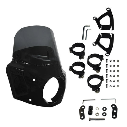 11" Grey Windshield w/ 62mm Clamps for Harley Dyna Super Glide FXD (2006-2010)