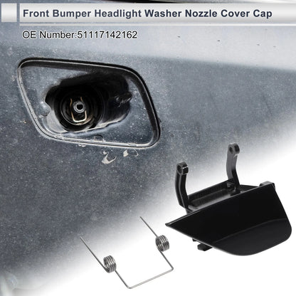 Headlight Washer Nozzle Cover Cap, Front Right Side Bumper for BMW 750i