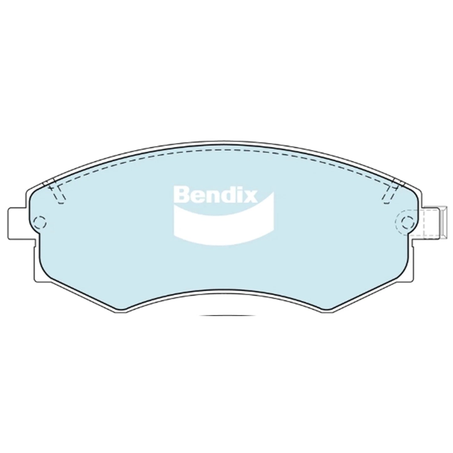 Set of 4 Bendix Front Disc Brake Pads for Hyundai Sonata (1989–2004)