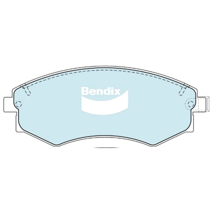 Set of 4 Bendix Front Disc Brake Pads for Hyundai Sonata (1989–2004)