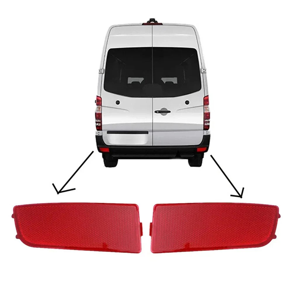 Rear Bumper Reflector Light Case LH RH for Mercedes Sprinter 3500 (2010-2018)