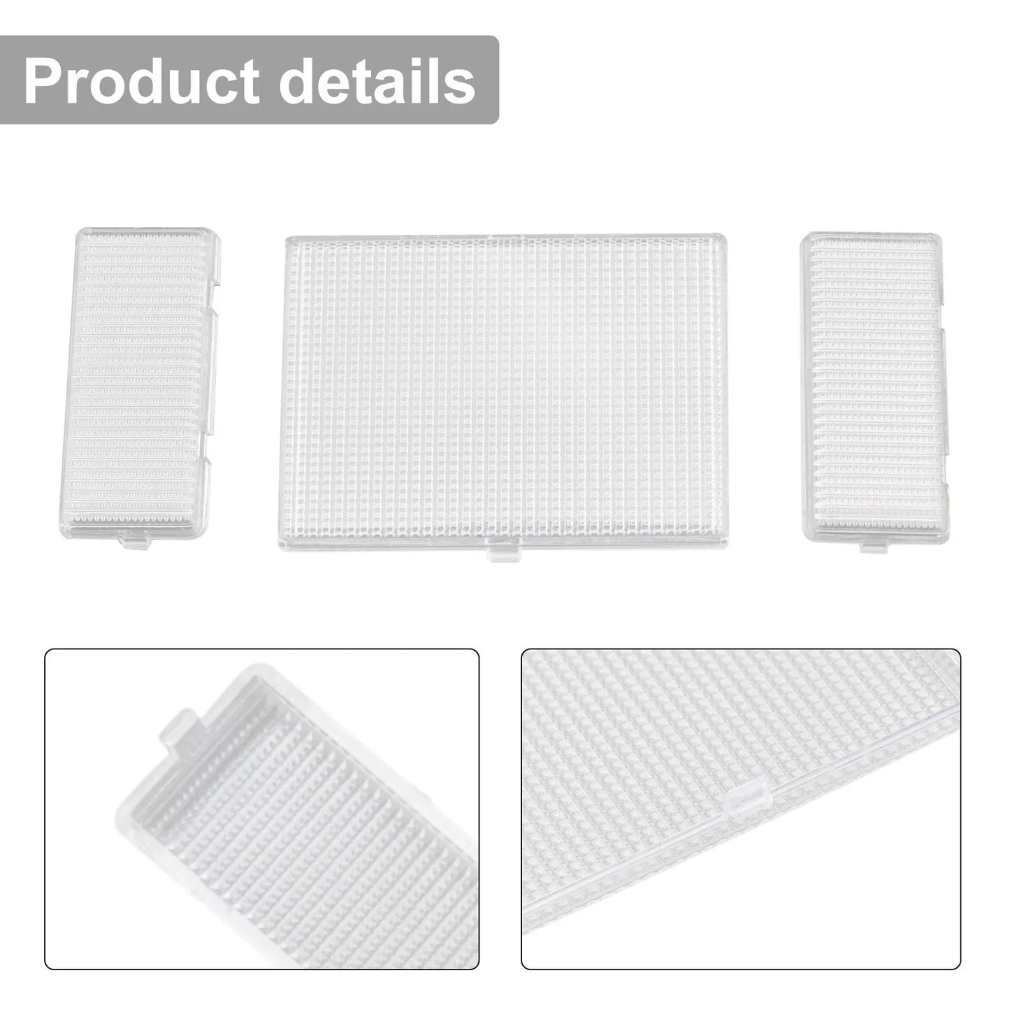 3 Piece Clear Dome Light Lens Cover for Chevy/GMC Pickup (1988–1998)