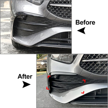 Fog Light Strips Grille Cover Trim Chrome for Mercedes Benz A Class (2023)