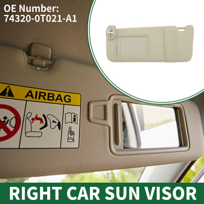 Left Sun Visor with Mirror for Toyota Venza (2009–2015) No. 74320-0T021-A1