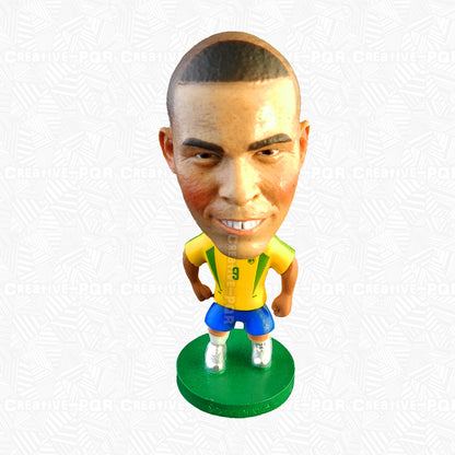 Set of 4 Ronaldo Soccer Player Figurines - Brazil National Team