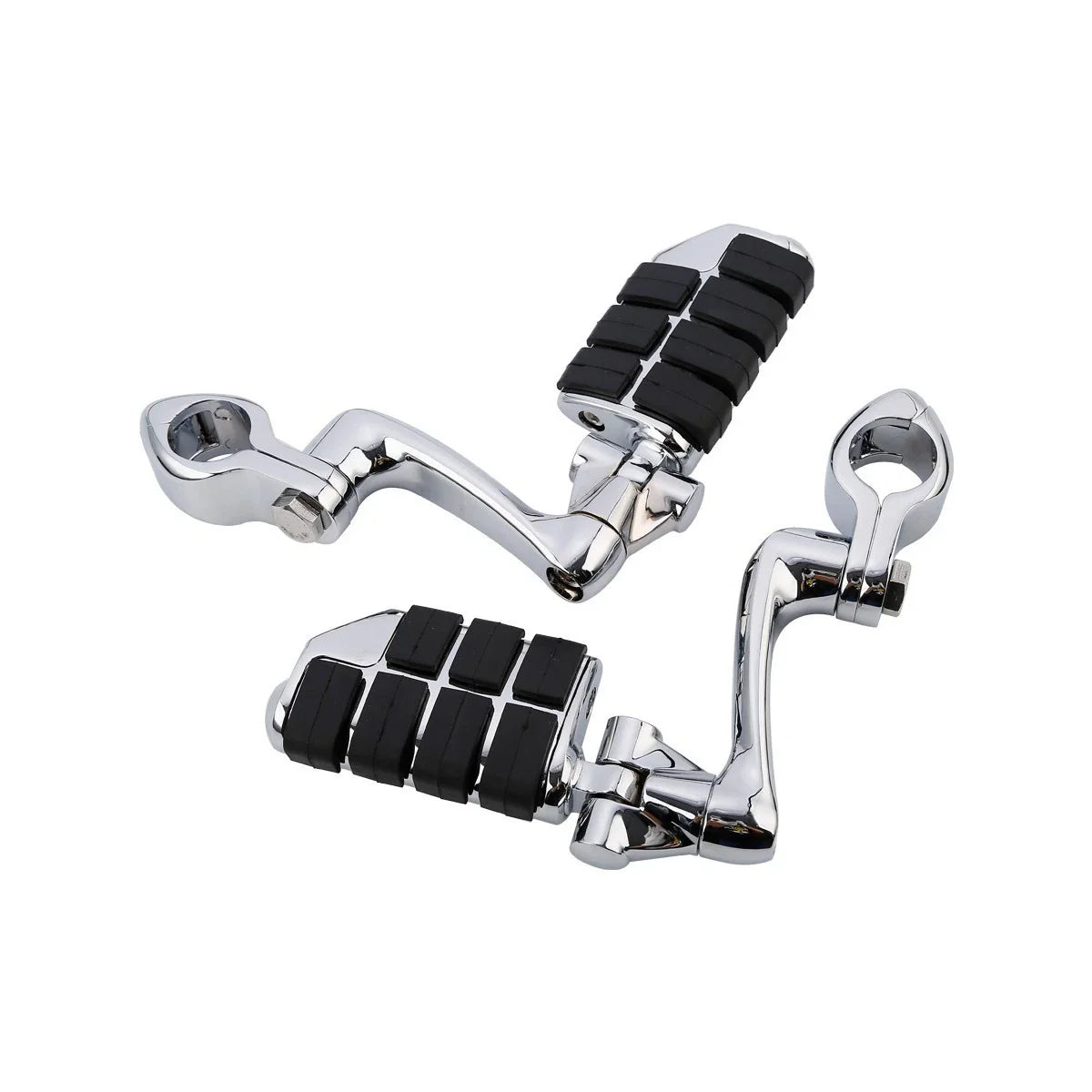 Foot Pegs 1-1/4" Engine Guard Mounts Clamps for Harley Touring Dyna