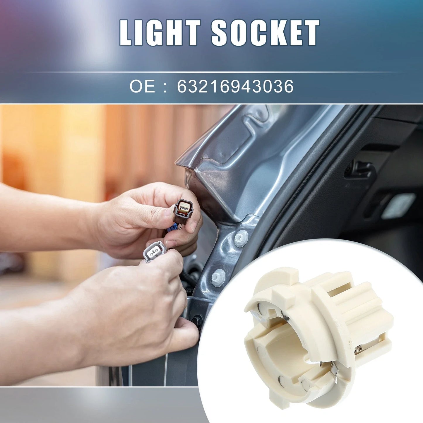 Tail Brake Light Bulb Socket Holder for BMW E36 E38 E65 E83 E53