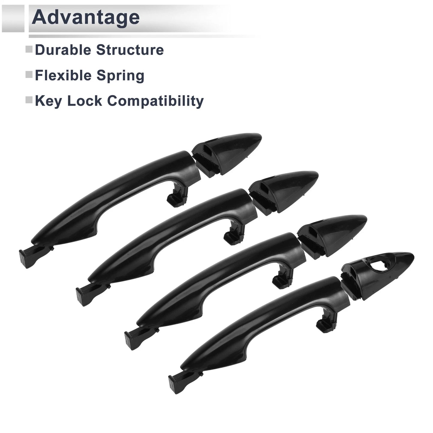 Front Left Right Door Handles for Kia Rio (2011) No. 826514X000