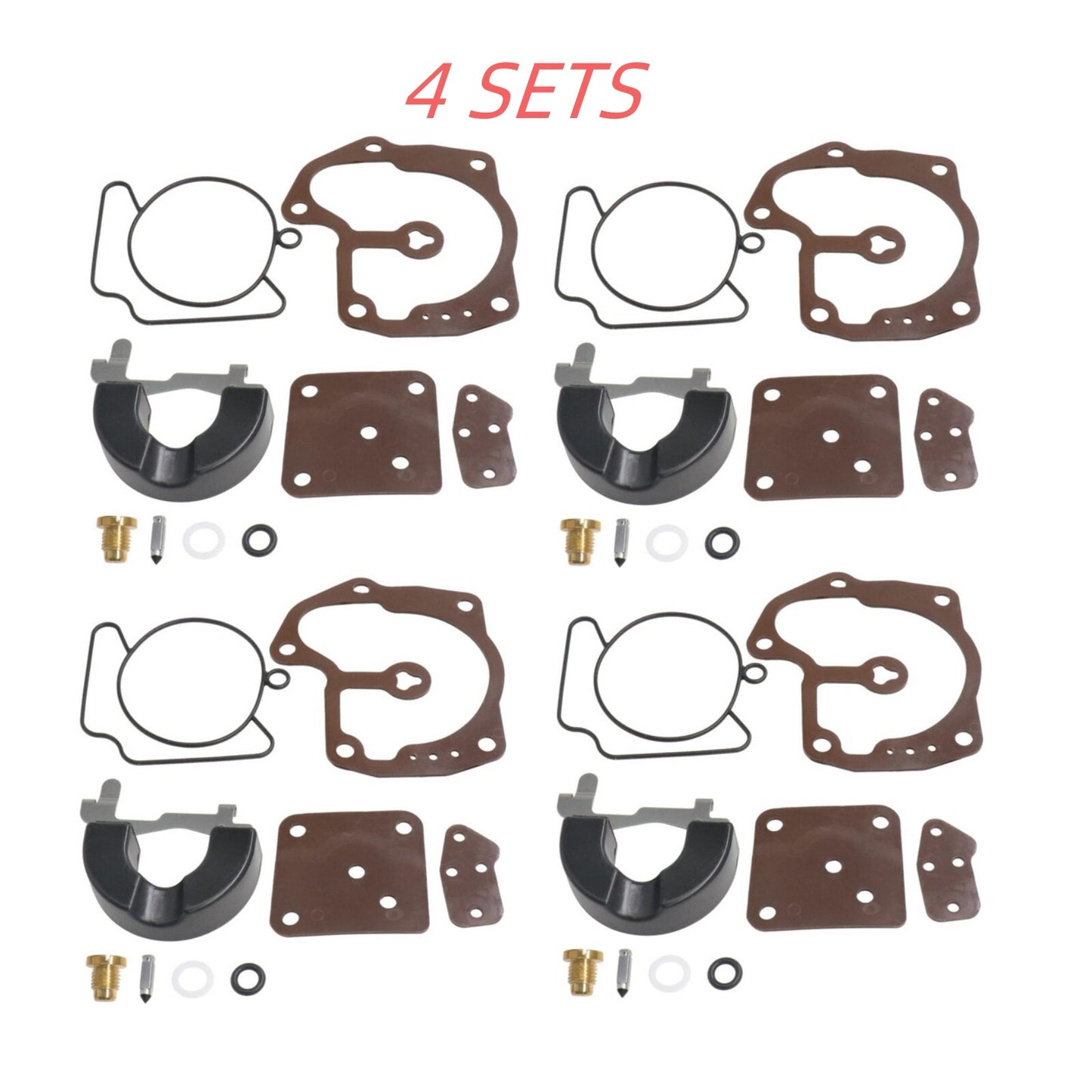Set of 4 Carburetor Repair Kits for BRP OMC Johnson Evinrude