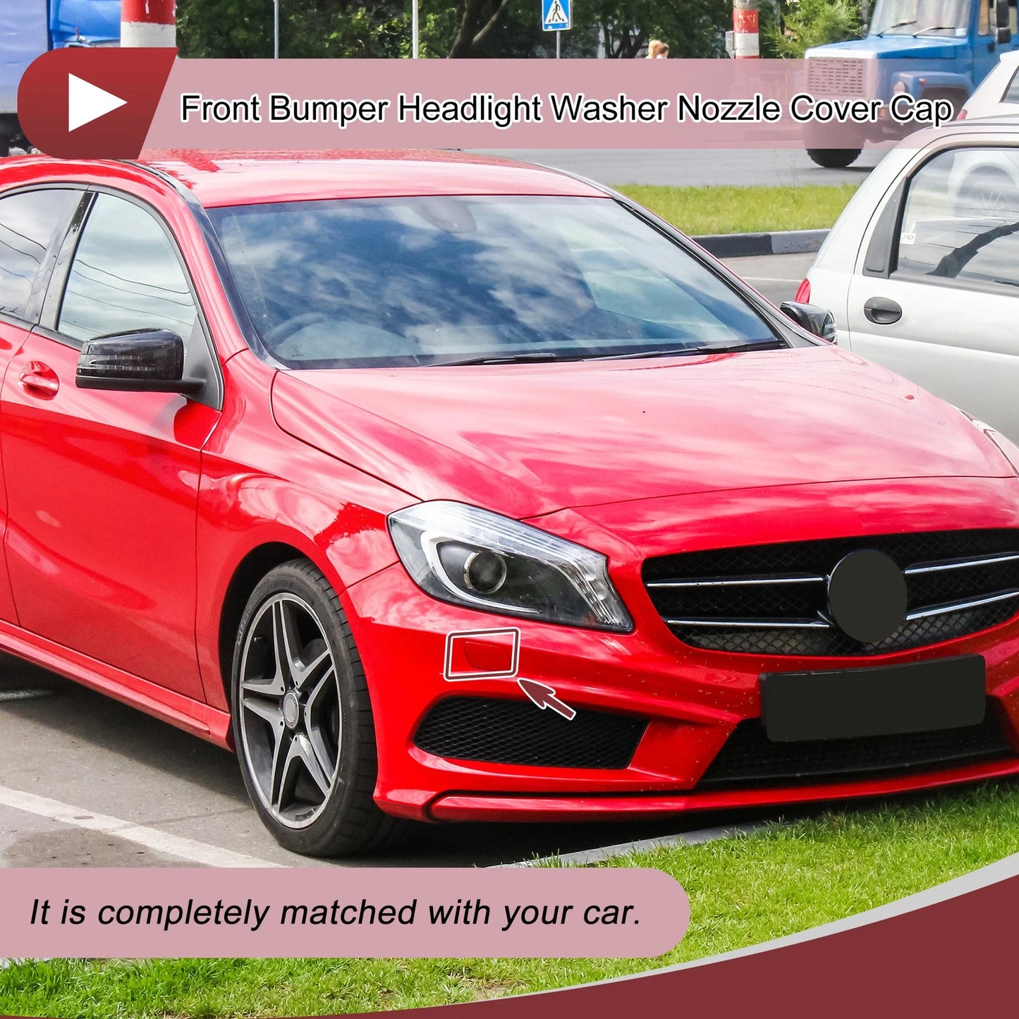 Front Right Bumper Trim Nozzle Cover No. 1768850223 for Mercedes-Benz W176 (2013–2018)
