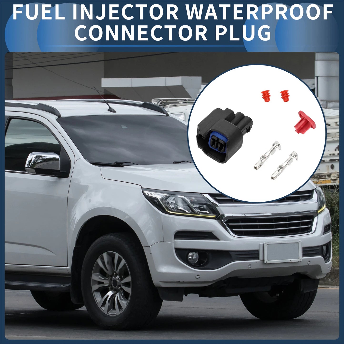 2 Pin Fuel Injector Waterproof Connector Plug for Chevrolet
