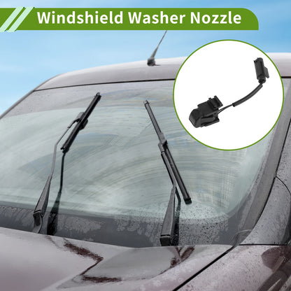 2X Windshield Washer Nozzle for Mercedes-Benz E350 E550 (2006–2017) No.A2208600247 Black
