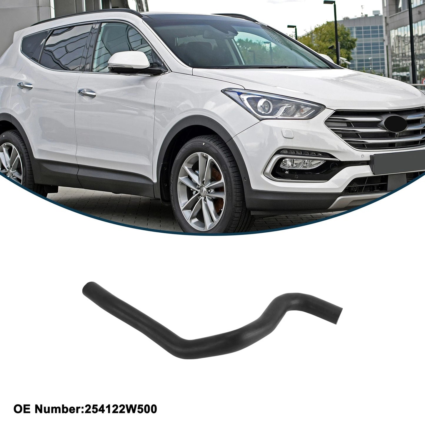 Radiator Hose No. 254122W500 for Hyundai Santa Fe (2015) Rubber