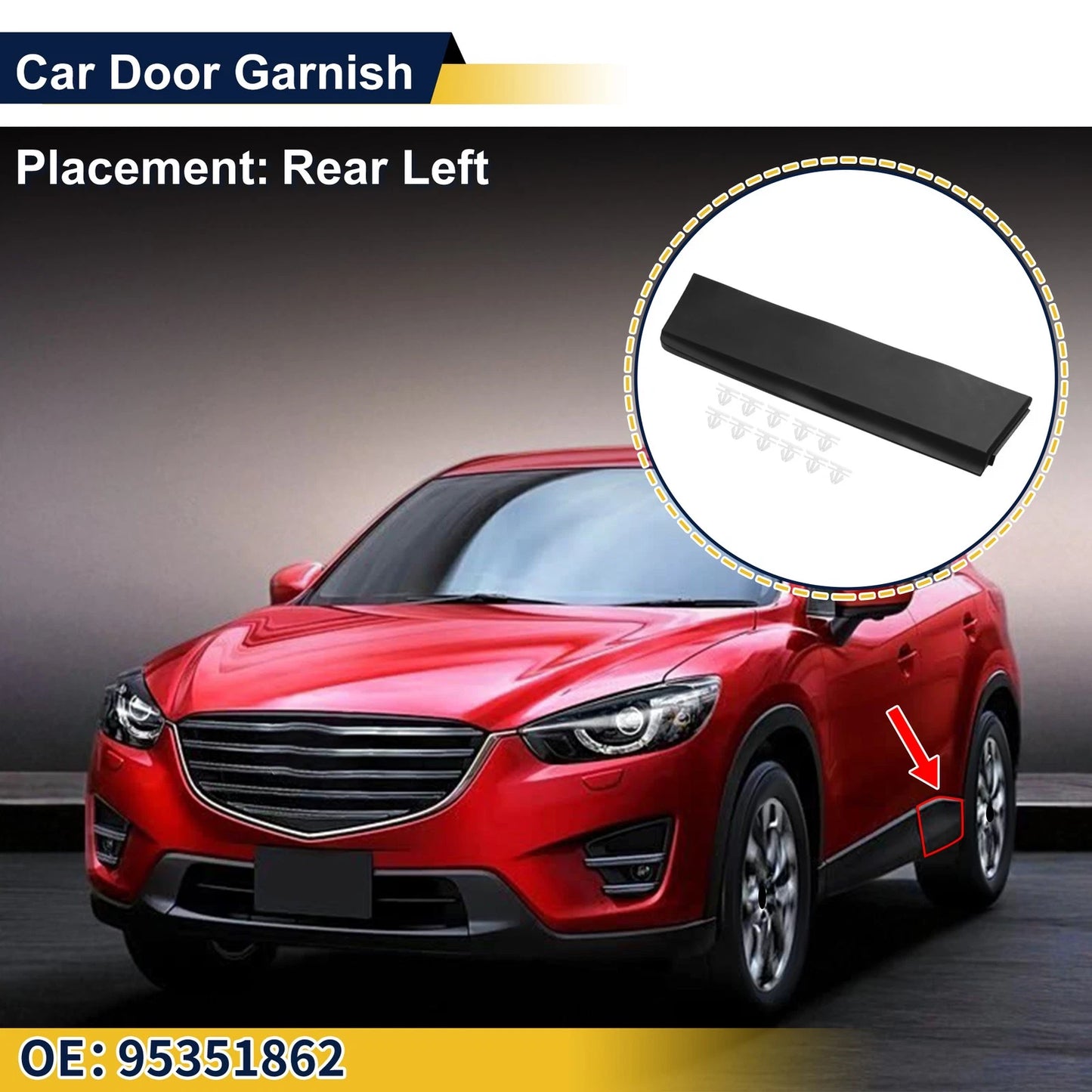Door Side Lower Trim Garnish No.95351862 for Chevrolet Trax (2013–2020)