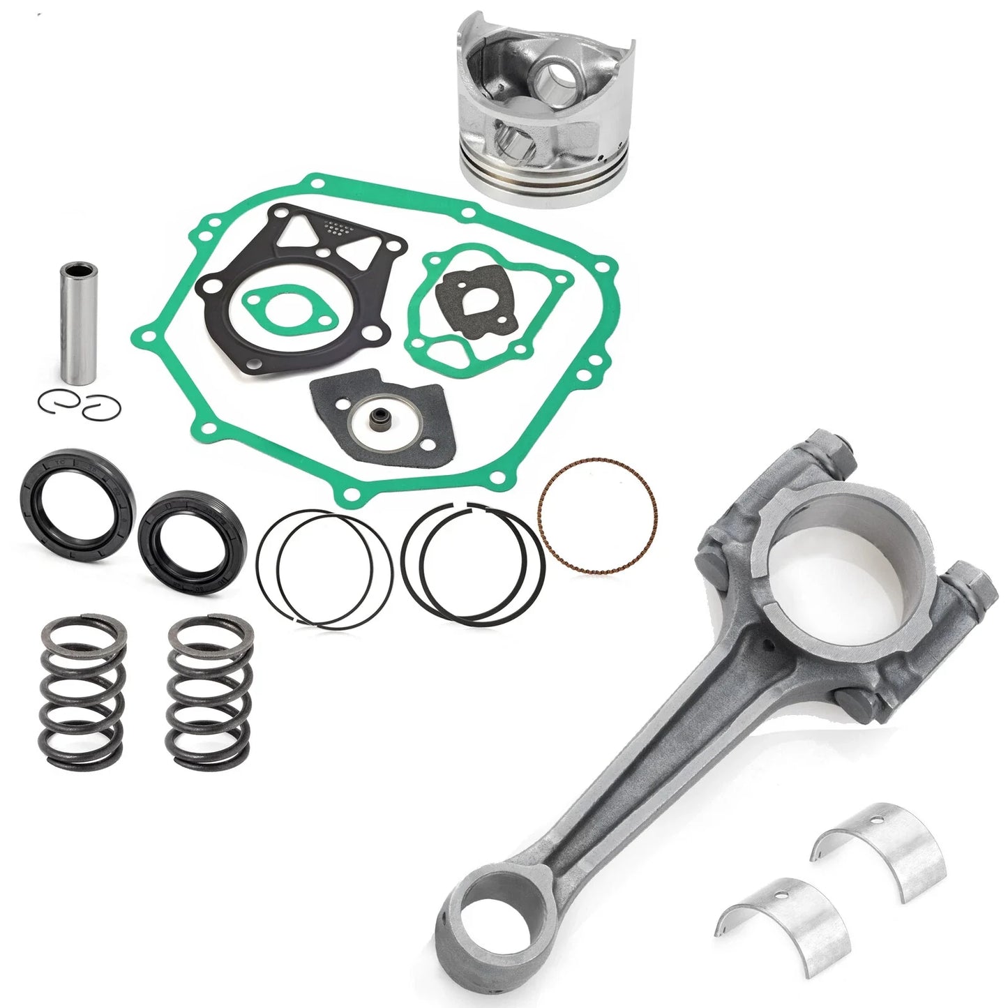 25mm O.S Piston Gasket Rebuild Kit Connecting Rod for YAMAHA G14 (1995–1996)
