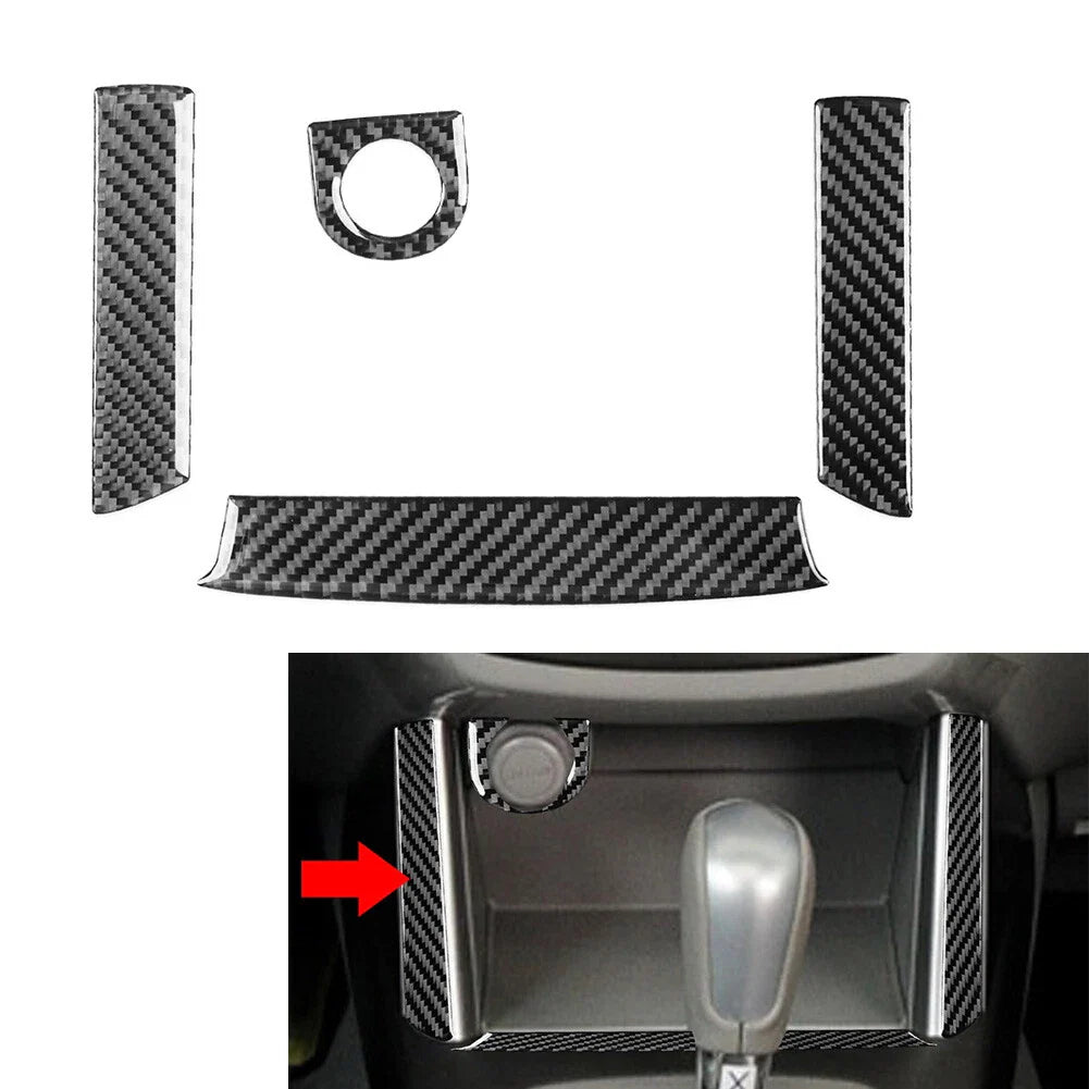 Black Center Console Storage Cover Trim for Subaru Forester (2009-2013)